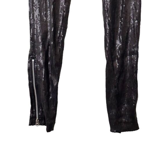 WHISTLES Sequin High Waist Leggings Sz 6 - Picture 4 of 5